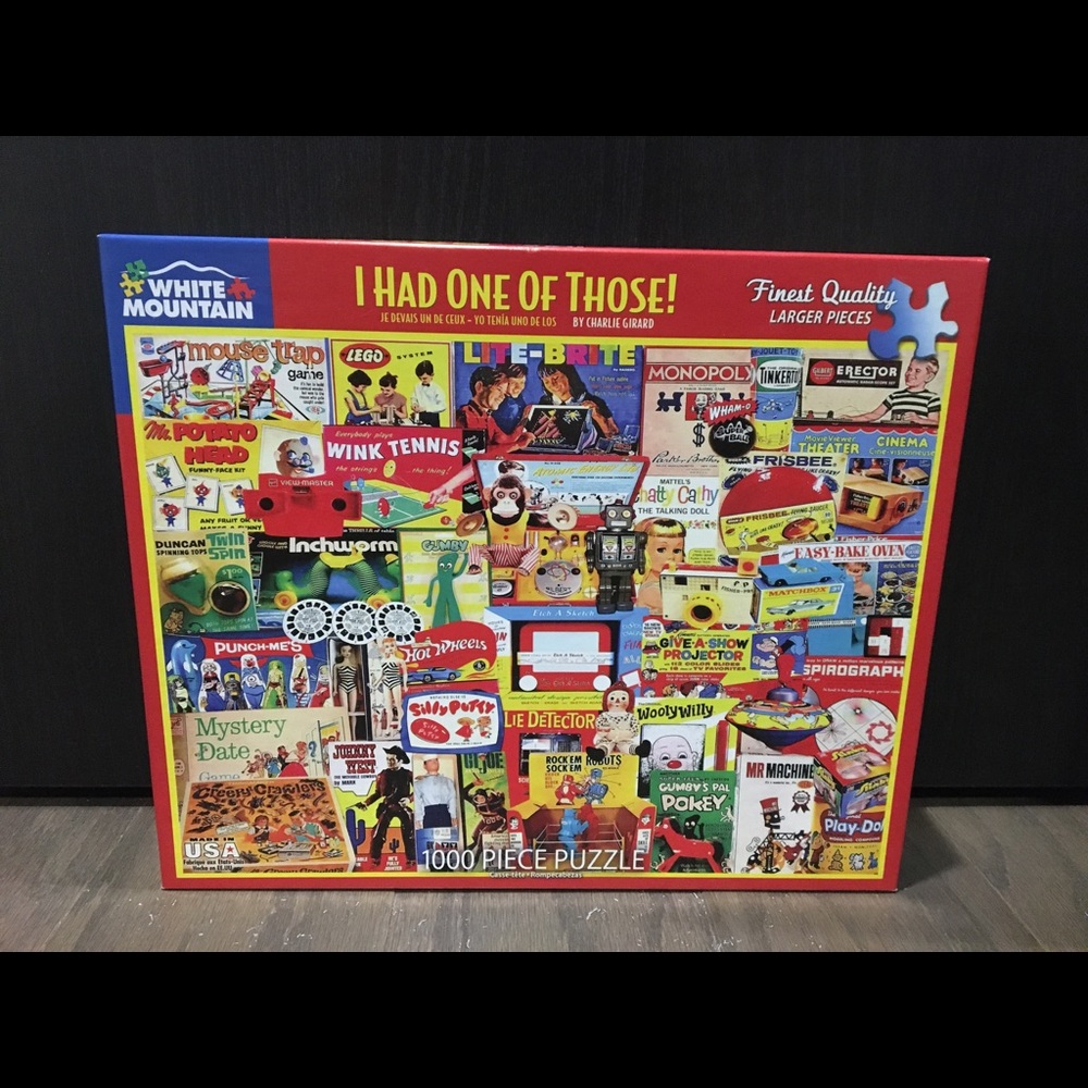 White Mountain "I Had One Of Those!" Vintage Toys Collage 1000 Piece Puzzle